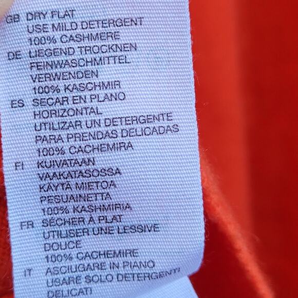 & OTHER STORIES Cashmere Sweater in Fire Orange size Large - Picture 6 of 6